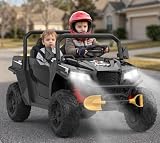 dumper 4x4 autochargeable Diseño negro ultra elegante y potencia de 24 V: este buggy eléctrico infantil negro funciona con una batería de 24 V 7 AH y equipado con 4 motores de 550 W. Es un 24V 7AH Kids Ride On UTV con 4x550W Motors de aspecto moderno y robusto para los conductores jóvenes que quieren destacar