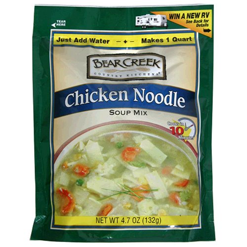 Bear Creek Country Kitchens Chicken Noodle Soup Mix, 4.7-Ounce Bags (Pack of 6)