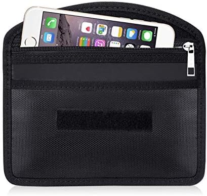 Tamfile Faraday Bag with Zipper for Phone, Fireproof Signal Shielding Pouch