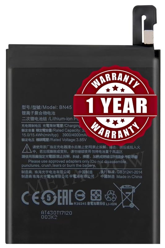 Image of Original BN45 Battery Compatible for Xiaomi Redmi Note 5 Pro - (4000mAh) - 1 Year Warranty BC45