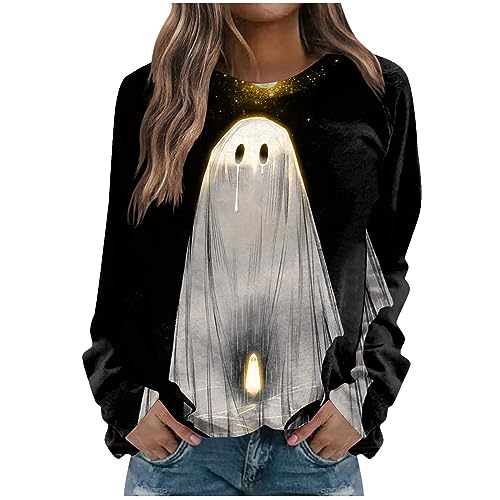 WSYZXXN Damen Halloween Halloween Pullover Damen Oversized Sweatshirt...