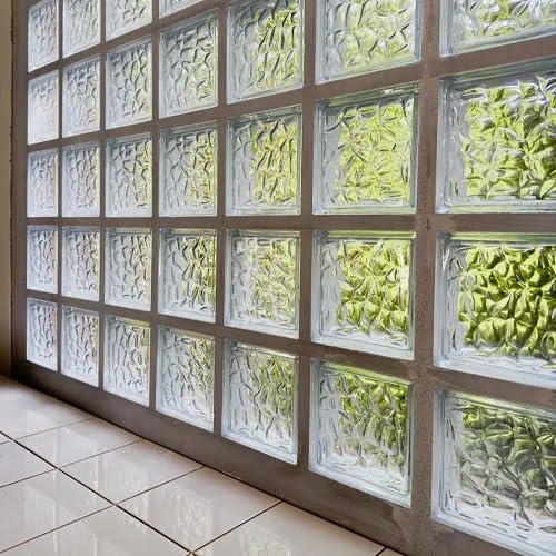 Bloque de vidrio Ecaille | Dimensión 190x190x80 mm | Unidad de venta: caja de 5 piezas | PRODUCCIÓN DESCARBONIZADA