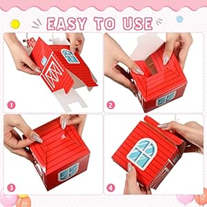 Outus 48 Pack Farm Animal Party Favor Boxes Farm Animals Gift Boxes Barnyard Happy Birthday Candy Treat Boxes Farmhouse Animal Party Favor Goody Bags for Kid Baby Shower Birthday Party Supplies Outus 48 Pack Farm Animal Party Favor Boxes Farm Animals Gift Boxes Barnyard Happy Birthday Candy Treat Boxes Farmhouse Animal Party Favor Goody Bags for Kid Baby Shower Birthday Party Supplies