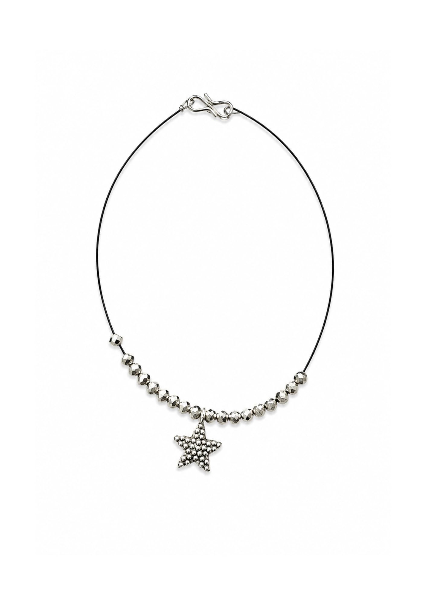 Minimal Star silver black wired stylish anklet for women and girls (Set of 1) t5-image-30