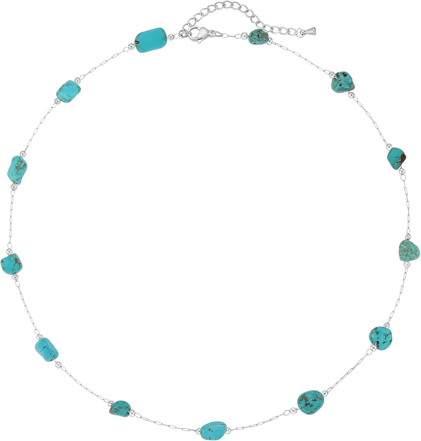 Western Jewelry Turquoise Necklaces for Women 18K Gold Plated/Siver Beaded Choker Boho Necklace Handmade Beach Summer Everyday Gifts for Her Western Jewelry Turquoise Necklaces for Women 18K Gold Plated/Siver Beaded Choker Boho Necklace Handmade Beach Summer Everyday Gifts for Her