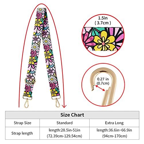 Image of ZOOEASS Wide Shoulder Strap Adjustable Replacement Belt Crossbody Canvas Bag Handbag