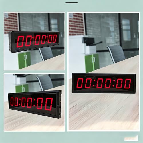 Cronómetro digital LED doble cara con control remoto miniatura 7