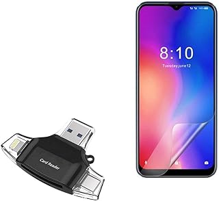 BoxWave Smart Gadget Compatible with Coolpad Cool 10A - AllReader SD Card Reader, microSD Card Reader SD Compact USB - Jet Black