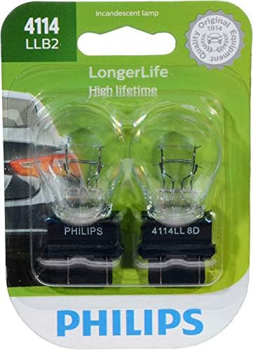 Philips 4114LLB2 4114 LongerLife Miniature Bulb, 2 Pack