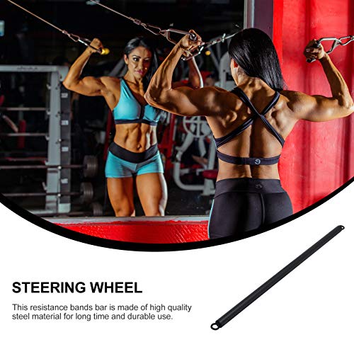 IMIKEYA LAT Acessório de barra de puxar para baixo para máquina de cabo, exercícios de tríceps, músc