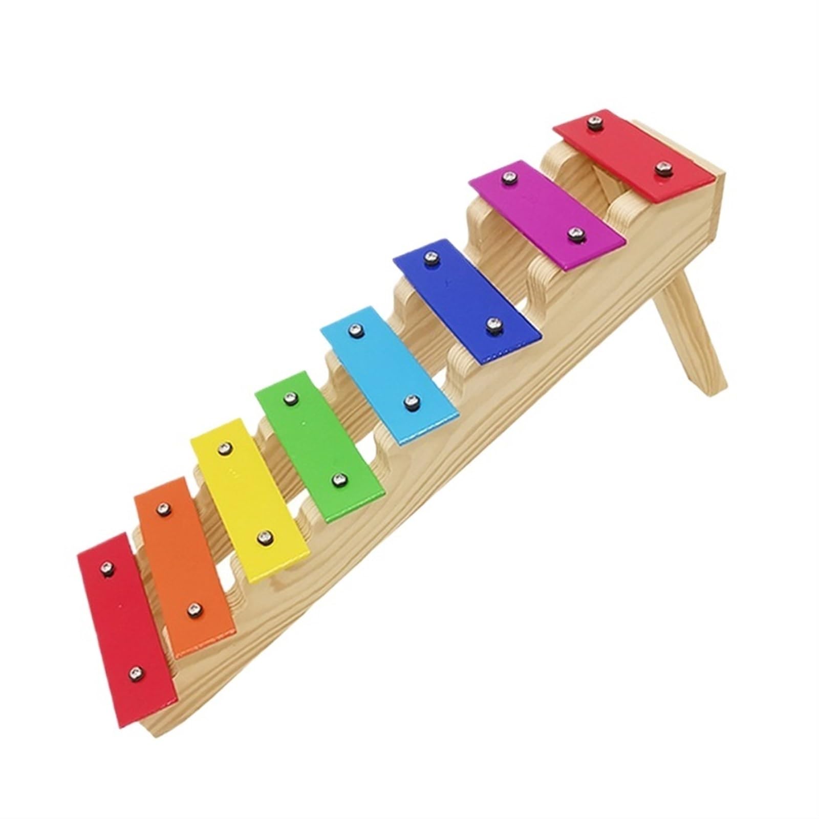 Ksylofon Profesjonalnie Wykonany Ośmiotonowy Ksylofon Ksylofonowy Instrument Perkusyjny Tęczowy Fortepian Drabinkowy Ośmiotonowy Ksylofon Drabinkowy