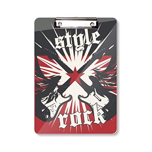 Porte-bloc A4 guitare pour prendre vos notes en répétition de rock