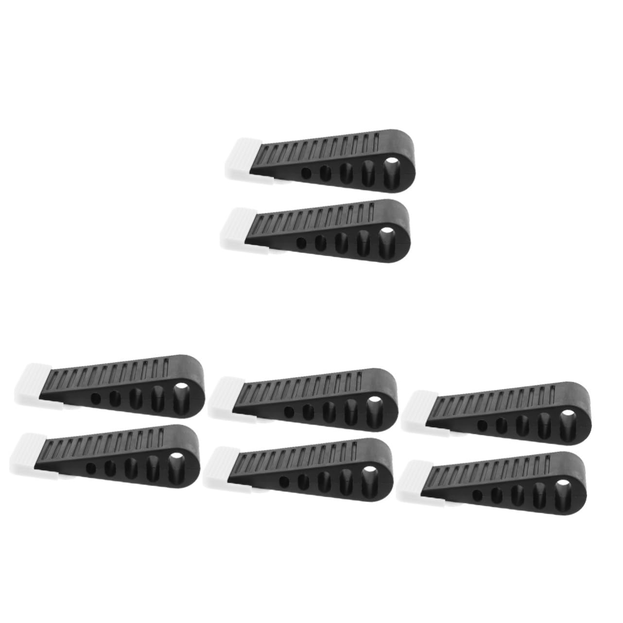 4 Juegos Tope De Puerta De Seguridad para La Inferior De La Puerta Tarjeta para Puerta 2 Piezas Tope De Puerta De Garaje Cadena Topes De Puerta Cuña De 2 Piezas*4