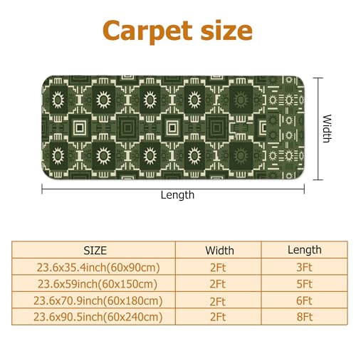 Tapis de couloir lavable à poils courts pour protéger la cuisine - 3