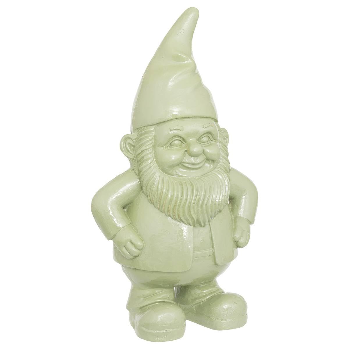 Atmosphera - Estatua gnomo de jardín decoración al Aire Libre anao h.42cm Resina Surtido - Blanco, Blanca