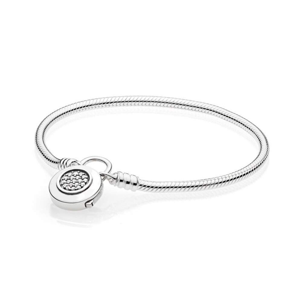 Braccialetto Gioielli in argento sterling 925 Donna Luxury Fit Charms originali con perline fai-da-te Accessori con perline Braccialetti regalo Femme