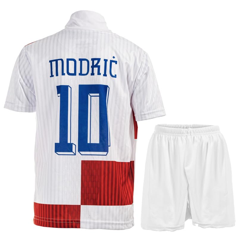 Hawkara Kroatien #10 Modric Heim Kinder Trikot mit Kurz, Fußball Trikot...