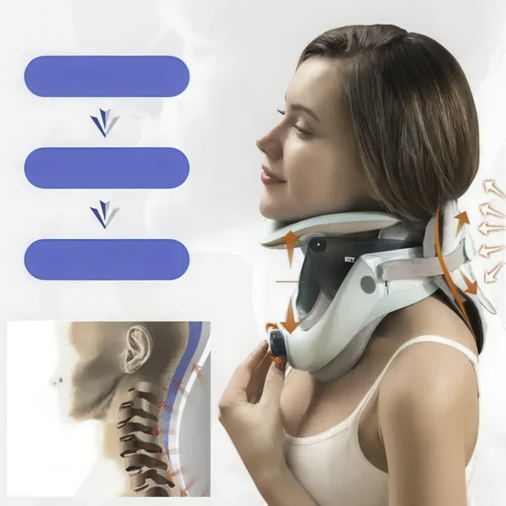 Collare ortopedico regolabile 150mm per riabilitazione della colonna cervicale