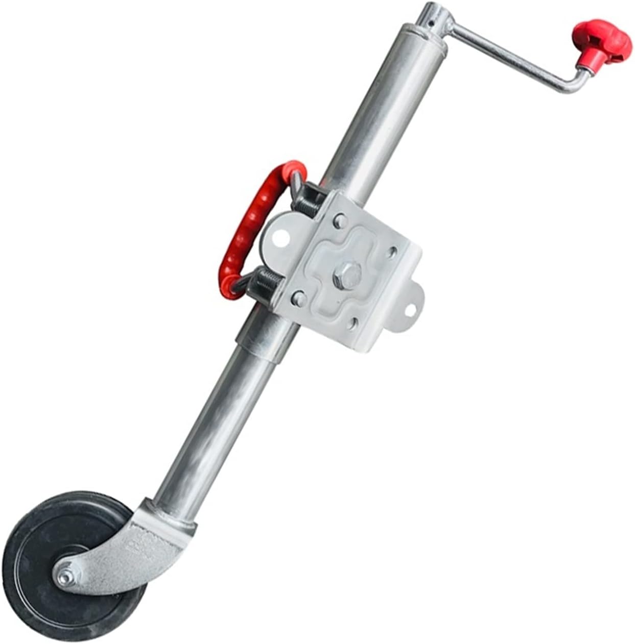 Trailer Jack 6 Inch Swing Up Solid Rubber Wheel CAP 1000 LBS Caravan Boat Trailer Jack Parts Built Tough