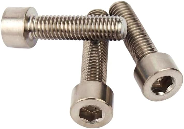 M3 Pure Titanium GR2 Hex Socket Cap Screw M3*3/4/5/6/8/10/12/14/15/16/18/20/25/30/35/40/45/50 (Color : 100pcs, Size : M3x14)