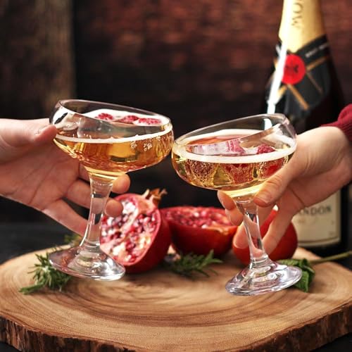 bar@drinkstuff Polycarbonate Coupe Cocktail Glasses – Pack of 4, 8.8 oz / 250 ml – Virtually Unbreakable Plastic Coupes for Cocktails & Champagne - Image 5