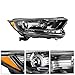 Thomletha Driver Side and Passenger Side Headlights Assembly Halogen Replacement for Honda CRV 2017-2022 Housing Chrome Lamp LH RH 2PCS 33150-TLA-A01 33100-TLA-A01