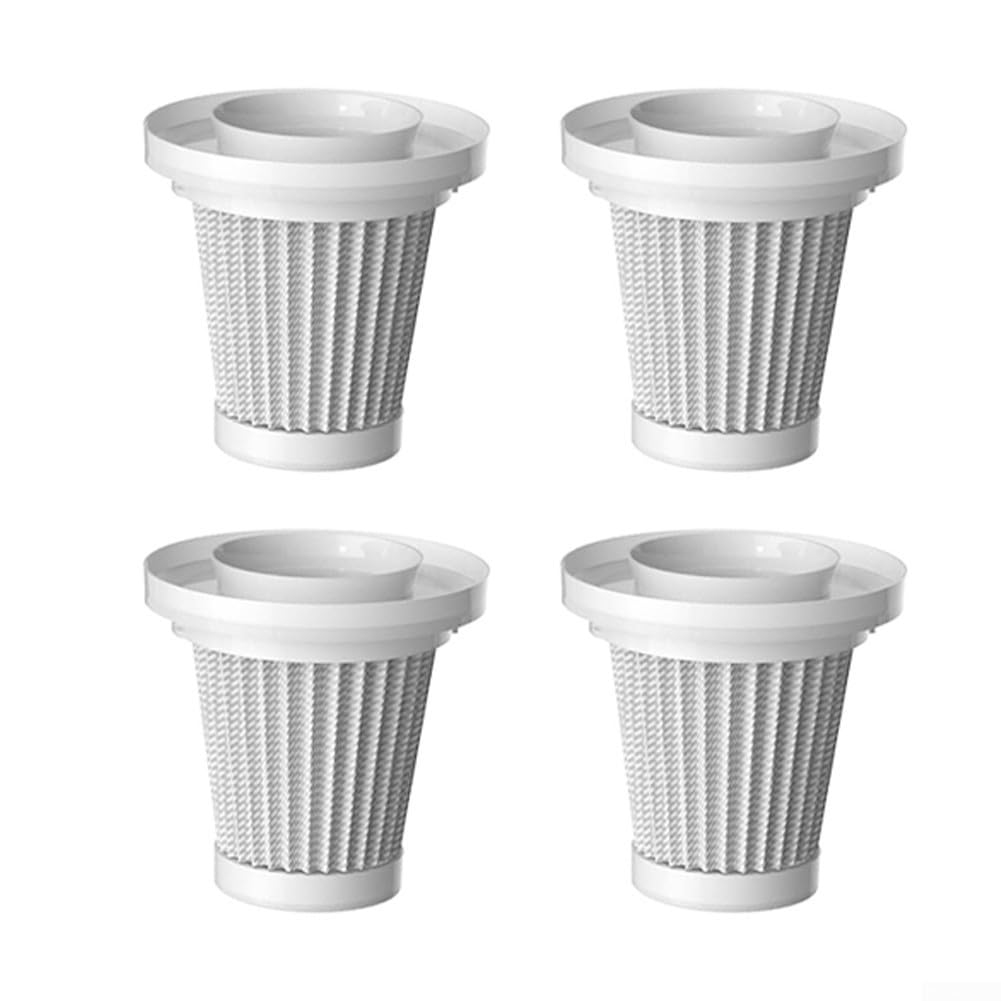 Lot de 4 filtres lavables pour aspirateur à main, réutilisables, compatibles avec VAC01, VAC02, HL107, HL132, HL127Pro, ST6653, entretien facile, utilisation à domicile