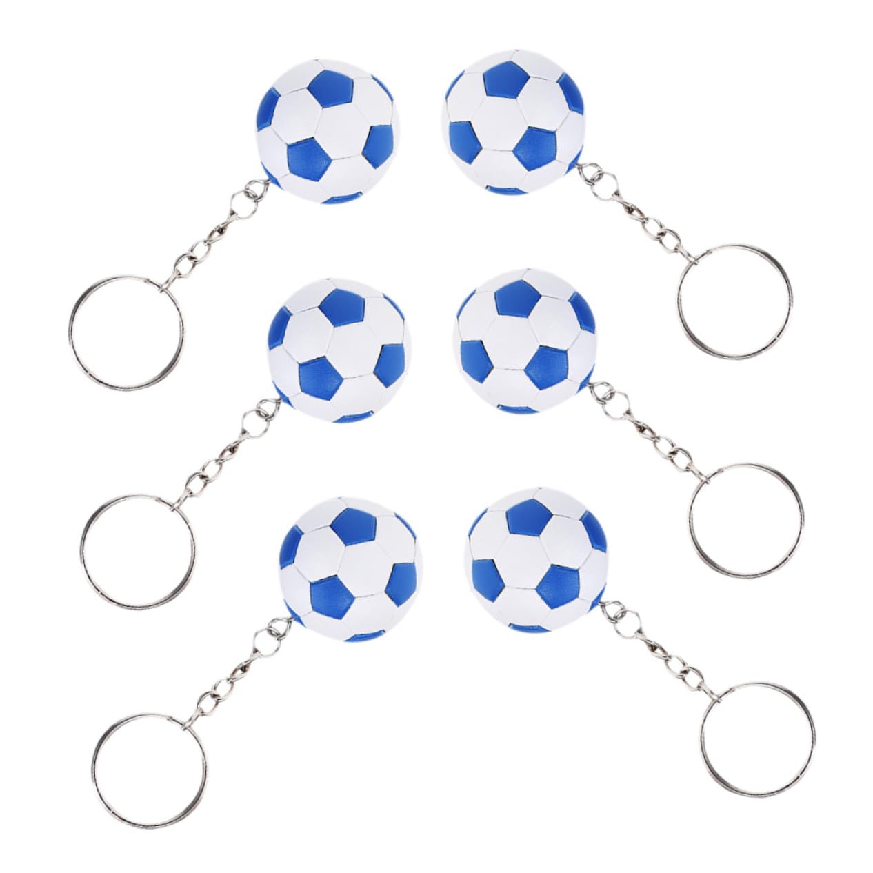 BESPORTBLE Colgante De Fútbol De Simulación Colgante Balón Fútbol Colgante Pvc Fútbol Bot Fútbol Americano Felpa Decoración Llavero Colgante Llavero De Fútbol Metal