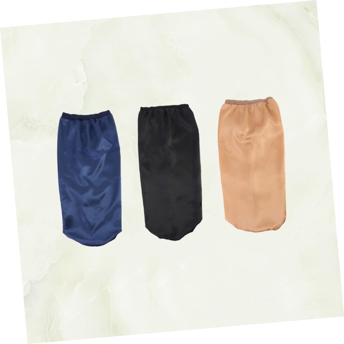 Healvian 6piezas Gorro De Sintética Elástico Para Dormir Protección Capilar Negro Dorado Para Cuidado Del Cabello y Oncológicos