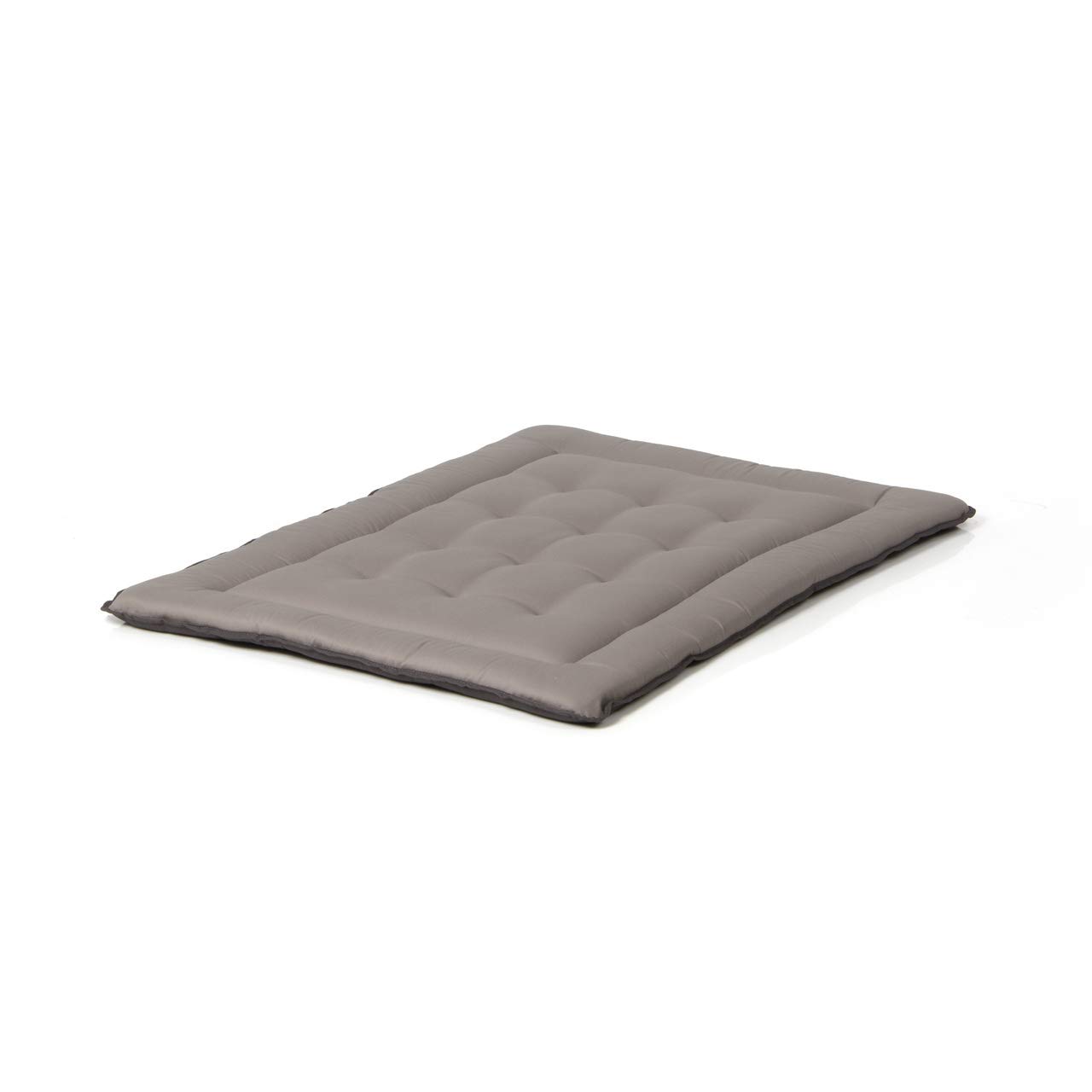 Wallace & Jones | Wendedecke pflegeleicht waschbar bis 95°C - gepolsterte Indoor/Outdoor Liegedecke für Hunde | XL - 110 x 80 cm - Hellgrau/Dunkelgrau