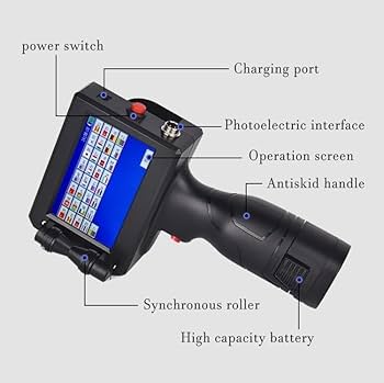 Handheld Inkjet Printer, 25.4mm Handheld Coding Machine