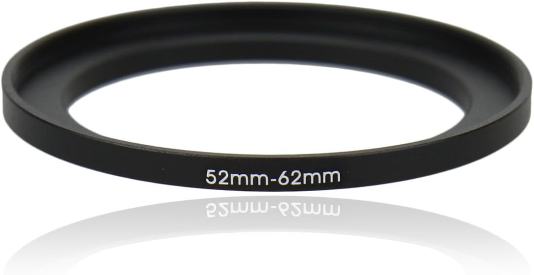 Kiwifotos SU 52-62MM 52mm-62mm Step-up Adapter Ring for Lenses 52mm Lens to 62mm Filter, Hood, Lens Converter and Other Accessories