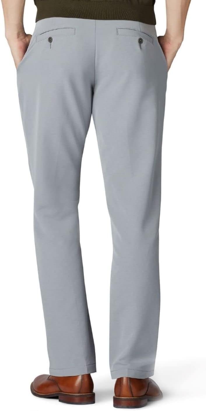 Lee Men's Performance Series Tri-Flex Pro Straight Fit Pant (Light Grey, 34W x 34L) - Image 2