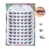 Fox Eye Lash Clusters Wispy: Natural Left & Right Individual Lashes 60 Pcs DIY Eyelash Extensions 9-13mm Cluster Lashes