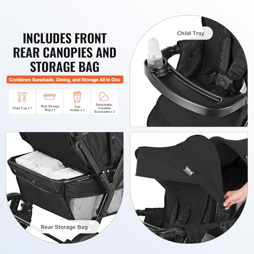 Image of VEVOR Double Stroller