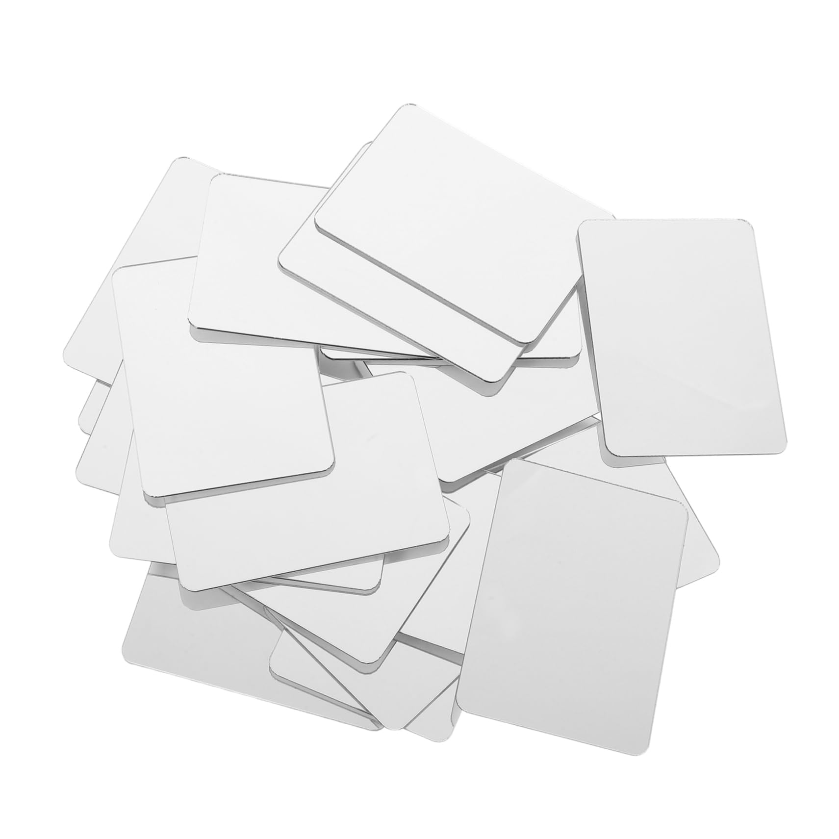 Mikikit Mini Piastrelle Specchio Quadrate in Acrilico Riflettente 20 Pezzi Facili da Tagliare per Esperimenti Scientifici per Ragazzo Ragazza e Studenti in Progetti di Artigianato
