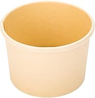 Vista 2 de Restaurantware Bio Tek - Tazas de sopa desechables de 8 onzas, 200 tazas de sopa de papel para microondas, tapas ventiladas que se venden por
