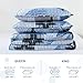Annibedding Blue Quilt Queen Size, Plaid Patchwork Bedspread Coverlet Set with 2 Pillow Shams, Soft Microfiber Farmhouse Bedding Quilt Set for All Season (Queen, 96''x90'')