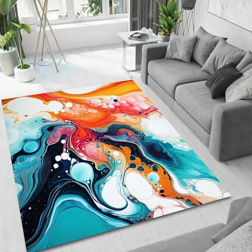 Tapis de sol design géométrique avec impression 3D texturée haut de gamme