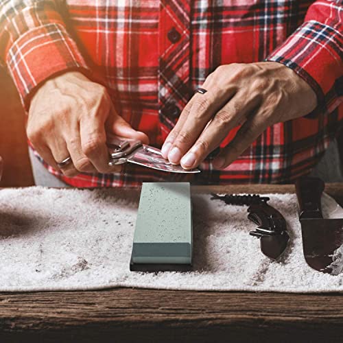 KEENBEST Whetstone Actual Grit Premium Material 2 Side 400 1000 Grit Sharpening Stone Japanese Knife Sharpener Stone Set Wetstones for Sharpening Knives with Non-Slip Rubber Base Wet Stone - Image 6