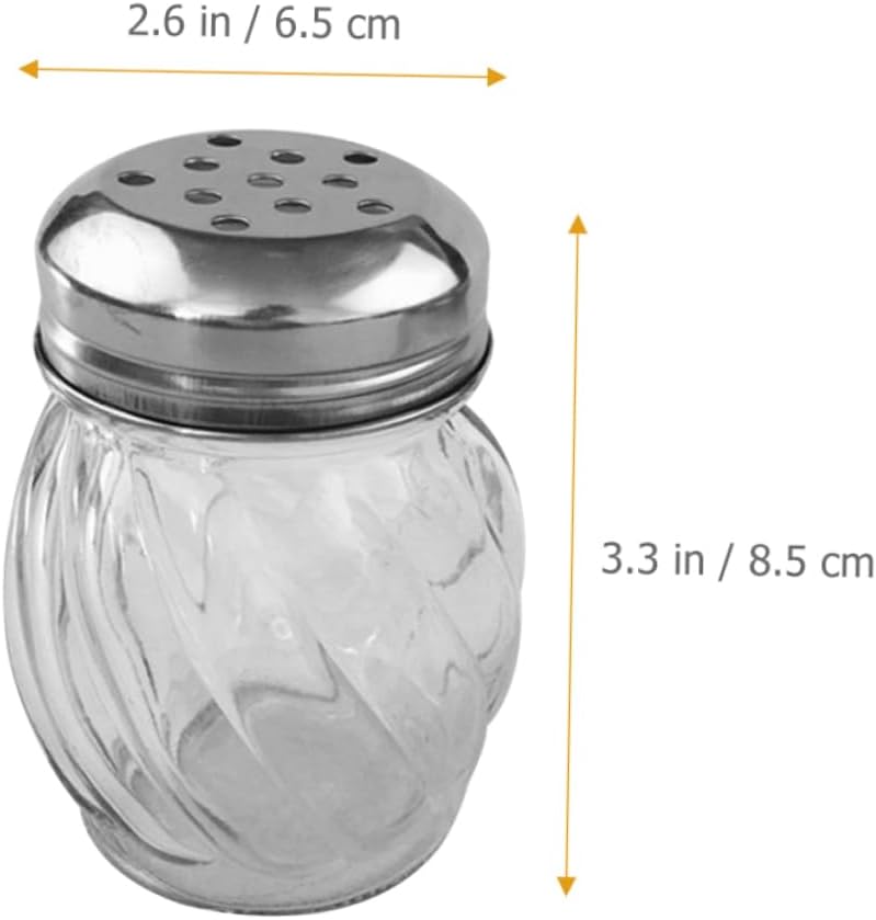 PRETYZOOM 12pcs Glass Seasoning Jars Salt Pepper Shakers Salt Shaker Dispenser Spice Containers for Cooking Bulk