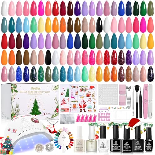Beetles Christmas Gel Nail Polish Kit 68 Pcs with U