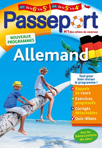 Télécharger Passeport - Allemand de la 6e à la 5e ou de la 5e à la 4e- Cahier de vacances Livre PDF Gratuit