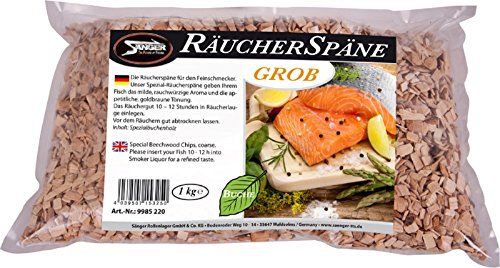 Räucherspäne Buche - grob - 1kg - von Sänger Sticks von Hack