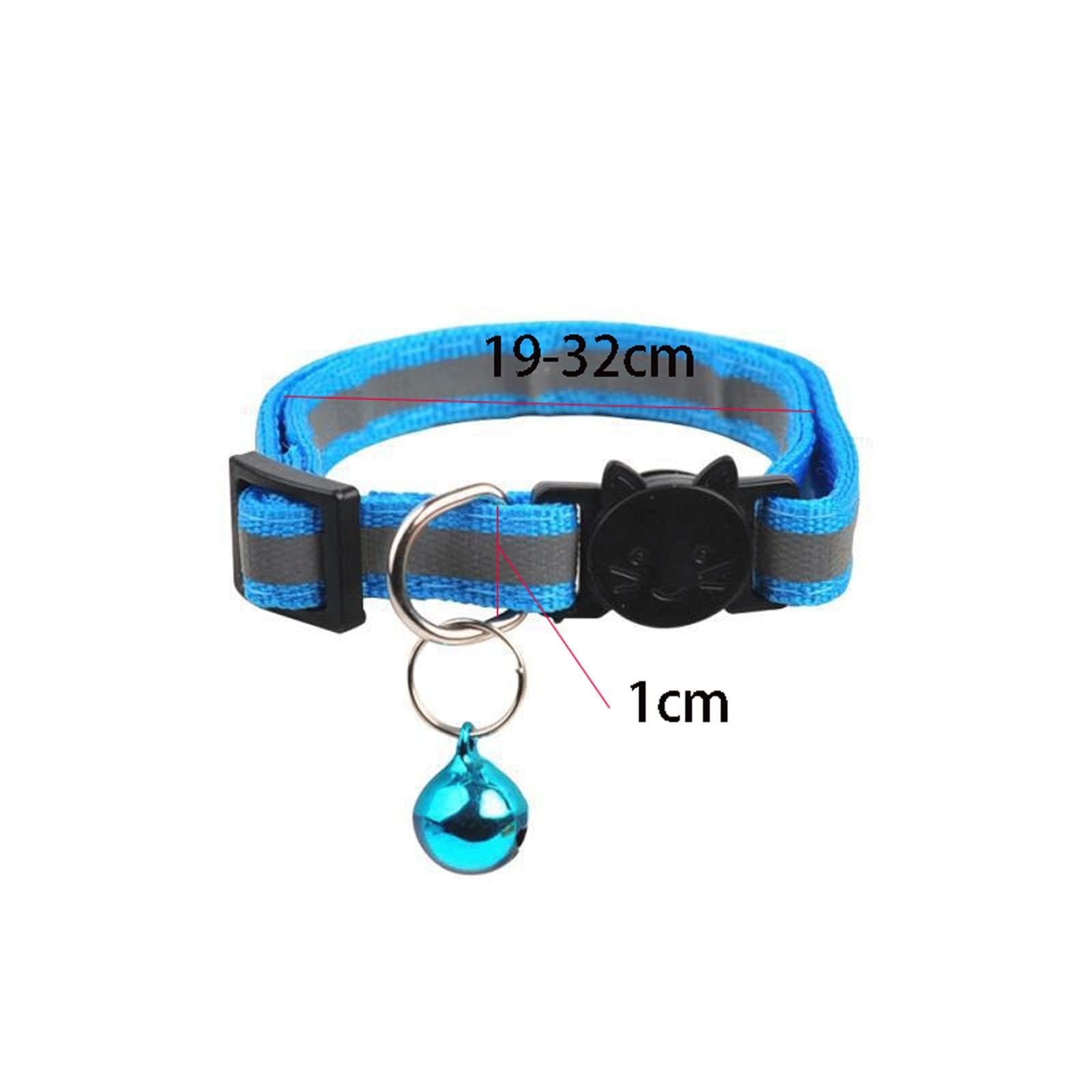 Collari per cani di base 1 pezzo Collare per animali domestici Collare per cani e gatti Materiale riflettente con campanellino Anello per il collo Collana di sicurezza Elastico Regolabile Accessori