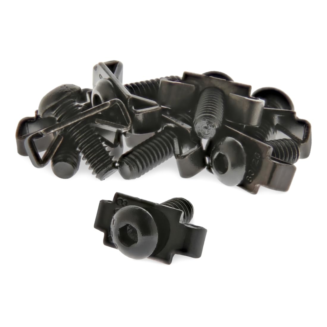 8020, 3381, 10 Series 1/4-20 Standard End Fastener and Screw Hardware Combo - T Slot Accessories for Aluminum Extrusion - 90 Degree Joint HW 80/20 (15 Pack)