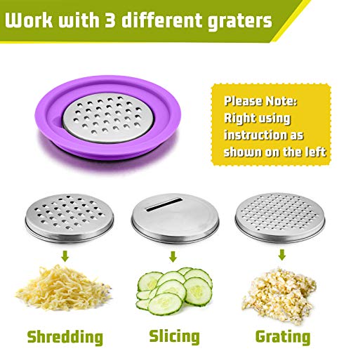 P&P Chef Mixing Bowls With Lids Set Of 3, Stainless Steel Mixing Bowl With Pour Spout & Long Handle & 3 Grater Attachments For Mixing And Prepping, Non-Slip Bottoms & Functional Lids, Size- 1.5/3/5 Qt #TOP4