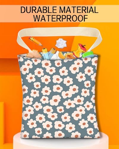Image of Car Garbage Can, Car Trash Bag, Car Garbage Bag, Hanging Car Trash Can for Car Accessories, Vehicle, Travelling, Camping, Cute Car Back Seat Organizer, Cute Grey Flowers