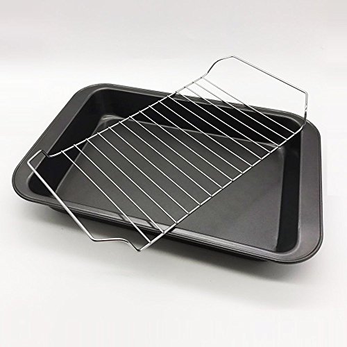 Roasting Pan With Rack, Roaster Pan With Rack, Roasting Pan, Pfoa Free (14.5"X9.8"X2.1") #TOP5
