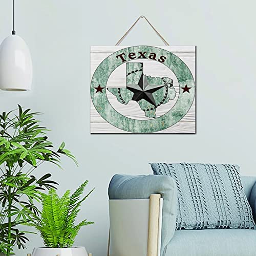 Décoration murale bois étoile du Texas 25x30 cm pour chambre